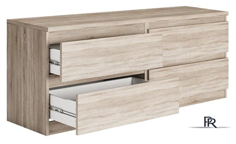 Тумба Mio Tesoro Кастор 4 ящика 2.03.03.100.3 (дуб сонома) - Изображение №2 — Интернет-магазин ПроЗаказ