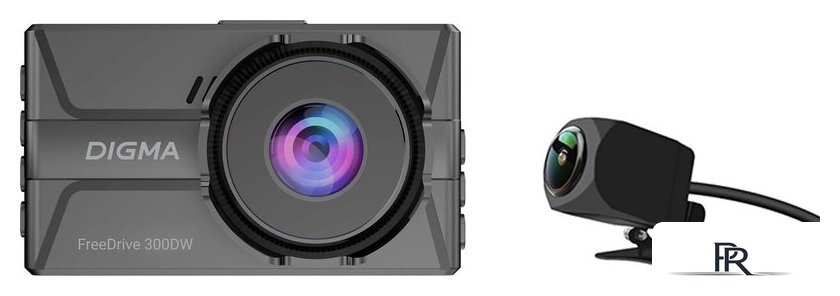 Видеорегистратор для авто Digma FreeDrive 300DW FD300DW (черный) - Изображение №1 — Интернет-магазин ПроЗаказ