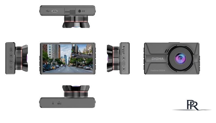 Видеорегистратор для авто Digma FreeDrive 300DW FD300DW (черный) - Изображение №11 — Интернет-магазин ПроЗаказ