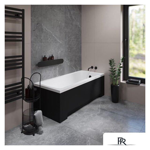 Ванна Lauter Bianca 140 21207140 (с каркасом и сифоном 21Y11021 матовый черный) - Изображение №22 — Интернет-магазин ПроЗаказ