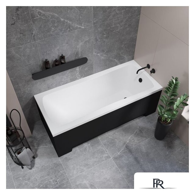 Ванна Lauter Bianca 140 21207140 (с каркасом и сифоном 21Y11021 матовый черный) - Изображение №21 — Интернет-магазин ПроЗаказ