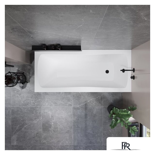 Ванна Lauter Bianca 140 21207140 (с каркасом и сифоном 21Y11021 матовый черный) - Изображение №23 — Интернет-магазин ПроЗаказ