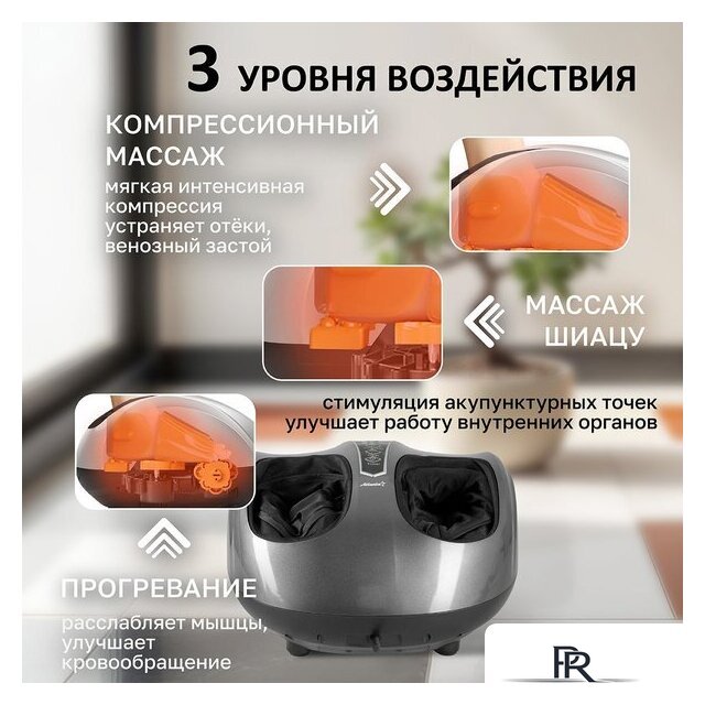 Массажер для ног Atlanta ATH-6366 (серый) - Изображение №3 — Интернет-магазин ПроЗаказ