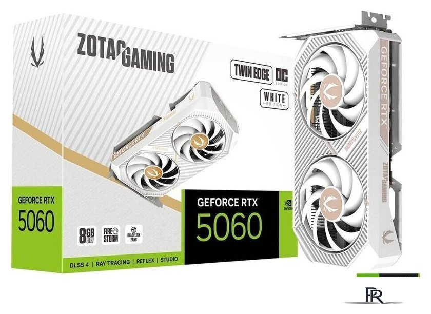 Видеокарта ZOTAC Gaming GeForce RTX 5060 Twin Edge OC White Edition ZT-B50600Q-10M - Изображение №6 — Интернет-магазин ПроЗаказ
