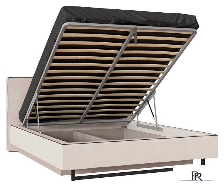 Кровать Ангстрем Милагро спальня с ПМ Малага-811.26 (М) (Simple 29/кашемир серый/оМ02) - Изображение №2 — Интернет-магазин ПроЗаказ