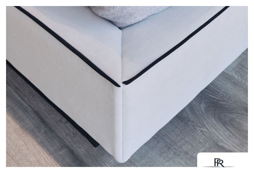 Кровать Ангстрем Милагро спальня с ПМ Малага-811.26 (М) (Simple 29/кашемир серый/оМ02) - Изображение №11 — Интернет-магазин ПроЗаказ