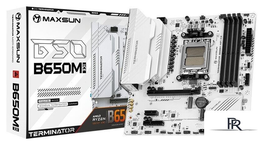 Материнская плата Maxsun Terminator B650M WiFi Ice - Изображение №2 — Интернет-магазин ПроЗаказ