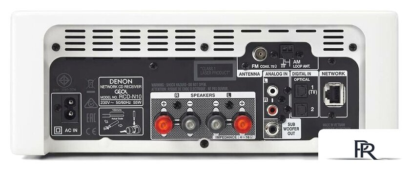 Сетевой CD-ресивер Denon RCD-N10 (белый) - Изображение №3 — Интернет-магазин ПроЗаказ