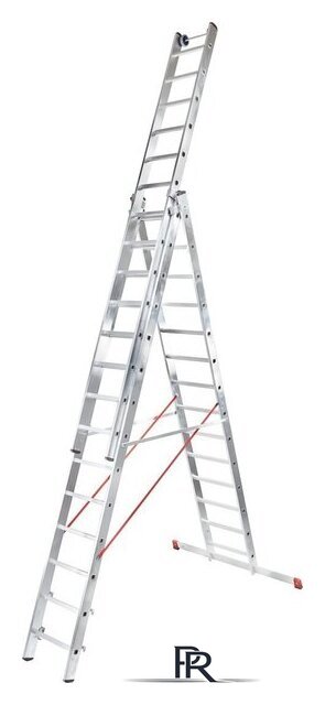 Лестница-стремянка Новая высота NV 523 трёхсекционная индустриальная 3x16 ступеней - Изображение №2 — Интернет-магазин ПроЗаказ