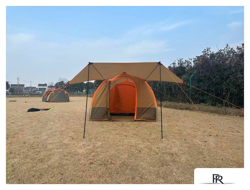 Кемпинговая палатка LanYu 1125 (коричневый/желтовато-коричневый/оранжевый) - Изображение №3 — Интернет-магазин ПроЗаказ