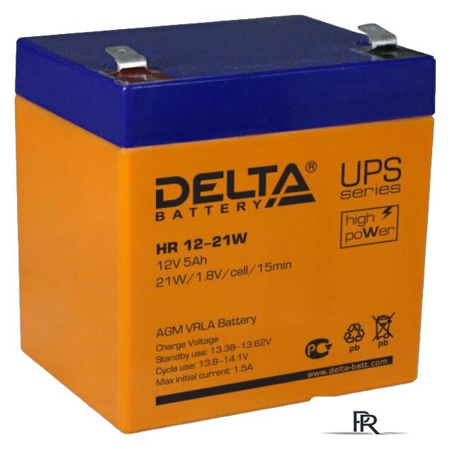 Аккумулятор для ИБП Delta HR 12-21W (12В/5 А·ч) - Изображение №1 — Интернет-магазин ПроЗаказ