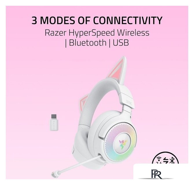 Наушники Razer Kraken Kitty V3 Pro (белый) - Изображение №10 — Интернет-магазин ПроЗаказ