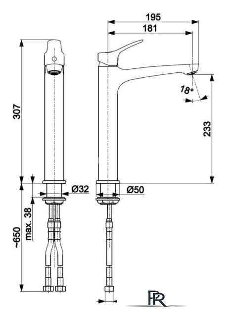 Смеситель Armatura Morris 5242-712-00 - Изображение №5 — Интернет-магазин ПроЗаказ