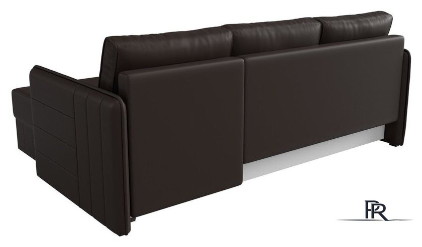 Угловой диван Лига диванов Слим правый (экокожа коричневый) - Изображение №7 — Интернет-магазин ПроЗаказ