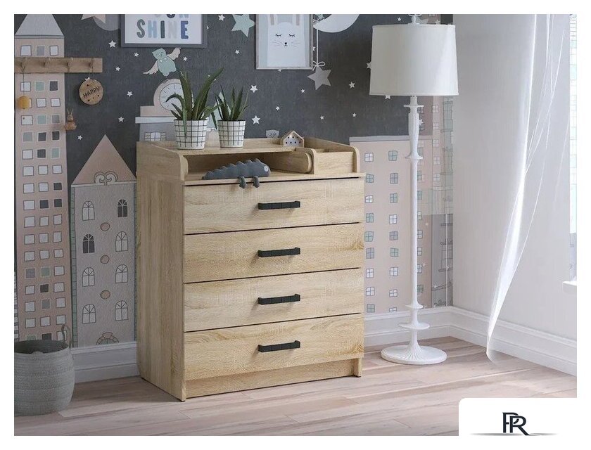 Детский комод Атон Мебель Marvin (дуб сонома) - Изображение №3 — Интернет-магазин ПроЗаказ