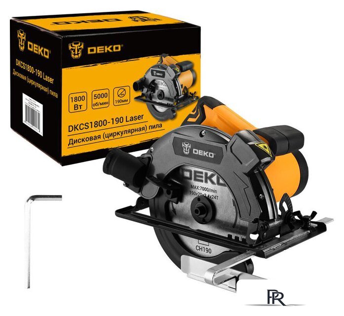 Дисковая (циркулярная) пила Deko DKCS1800-190 Laser 083-1011 - Изображение №1 — Интернет-магазин ПроЗаказ
