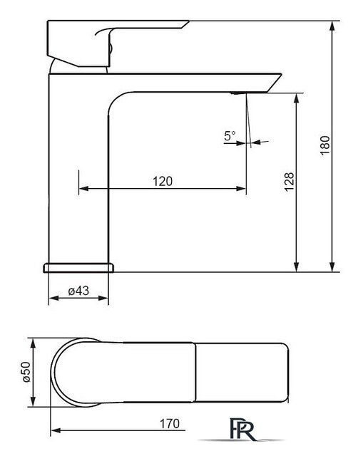 Смеситель Damixa Apollo 470210000 - Изображение №5 — Интернет-магазин ПроЗаказ