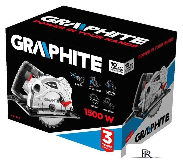 Дисковая (циркулярная) пила GRAPHITE 58G492 - Изображение №2 — Интернет-магазин ПроЗаказ