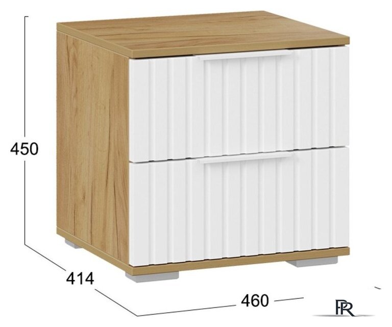 Тумба Трия Хилтон (дуб крафт золотой/белый матовый) - Изображение №5 — Интернет-магазин ПроЗаказ