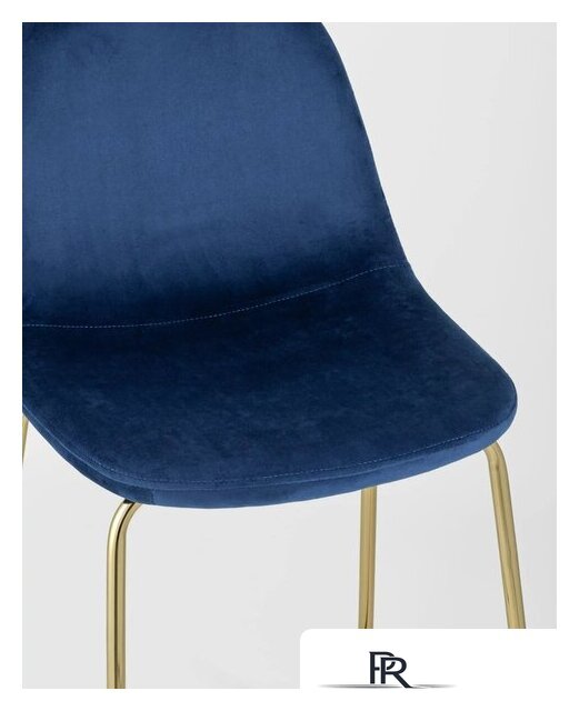 Стул Stool Group Валенсия SN полубарный OS-001CB HLR-64 (велюр синий/ножки золото) - Изображение №8 — Интернет-магазин ПроЗаказ