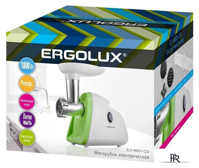 Мясорубка Ergolux ELX-MG01-C34 - Изображение №2 — Интернет-магазин ПроЗаказ