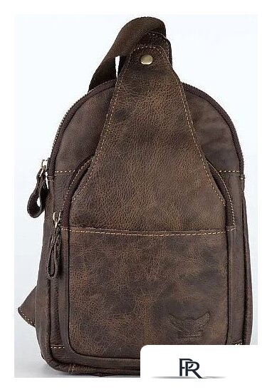 Городской рюкзак Poshete 253-2201-30-BRW (коричневый) - Изображение №1 — Интернет-магазин ПроЗаказ