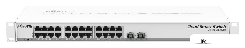 Управляемый коммутатор 2-го уровня Mikrotik CSS326-24G-2S+RM - Изображение №1 — Интернет-магазин ПроЗаказ