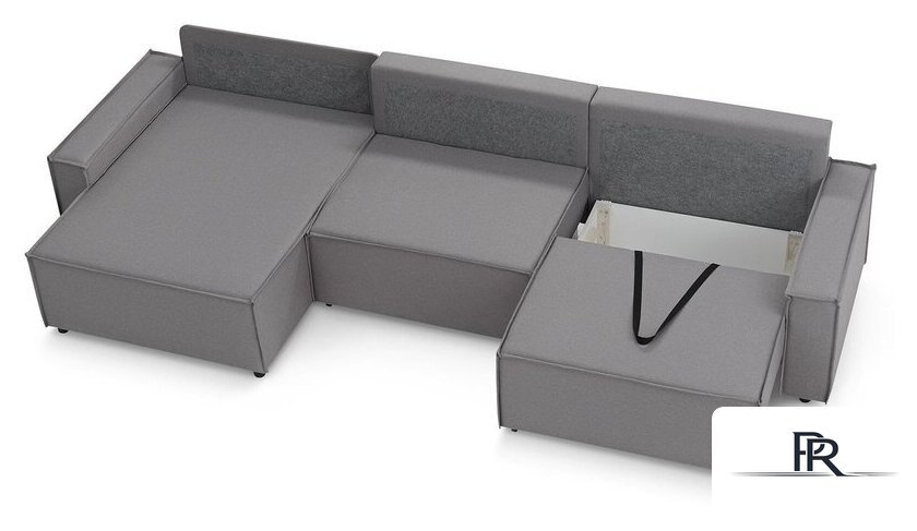 Угловой диван Mio Tesoro Дюссельдорф 293 1.5ек-1.5ек-1.5пф (1174 Savanna Plus Ash) - Изображение №5 — Интернет-магазин ПроЗаказ