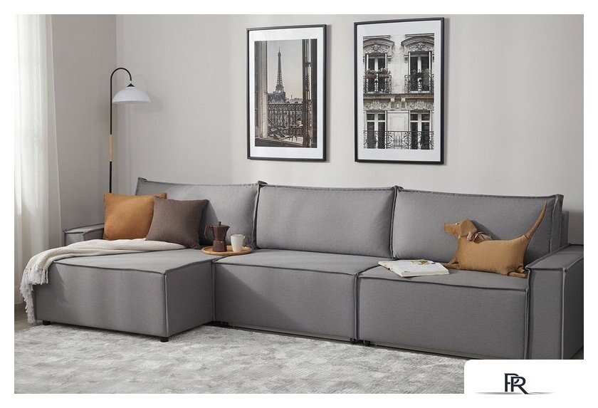 Угловой диван Mio Tesoro Дюссельдорф 293 1.5ек-1.5ек-1.5пф (1174 Savanna Plus Ash) - Изображение №11 — Интернет-магазин ПроЗаказ