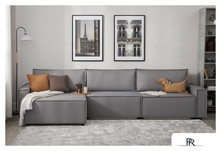 Угловой диван Mio Tesoro Дюссельдорф 293 1.5ек-1.5ек-1.5пф (1174 Savanna Plus Ash) - Изображение №10 — Интернет-магазин ПроЗаказ