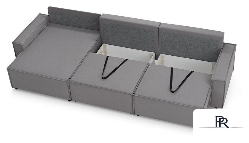 Угловой диван Mio Tesoro Дюссельдорф 293 1.5ек-1.5ек-1.5пф (1174 Savanna Plus Ash) - Изображение №6 — Интернет-магазин ПроЗаказ