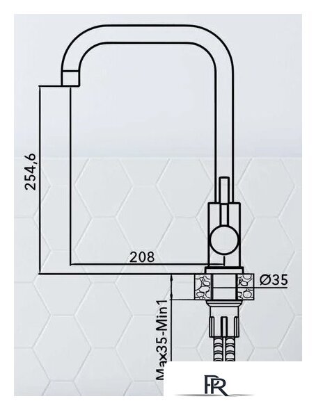Смеситель AV Engineering AVZAR4-B304SN-738 - Изображение №2 — Интернет-магазин ПроЗаказ