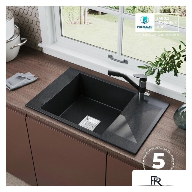 Кухонная мойка Polygran Blade 780 (космос) - Изображение №5 — Интернет-магазин ПроЗаказ