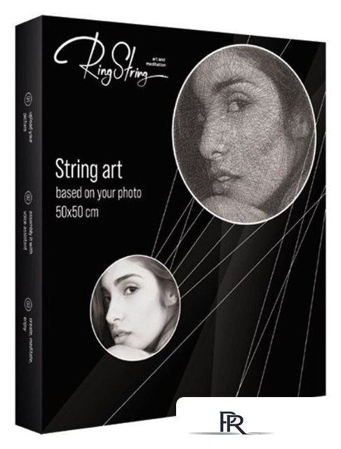 Набор для создания поделок/игрушек RingString создания картины из нити по фотографии 80001 - Изображение №1 — Интернет-магазин ПроЗаказ