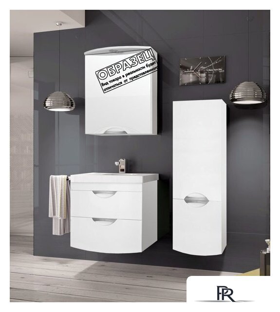  Style Line Шкаф с зеркалом Жасмин-2 70 (с подсветкой) - Изображение №12 — Интернет-магазин ПроЗаказ