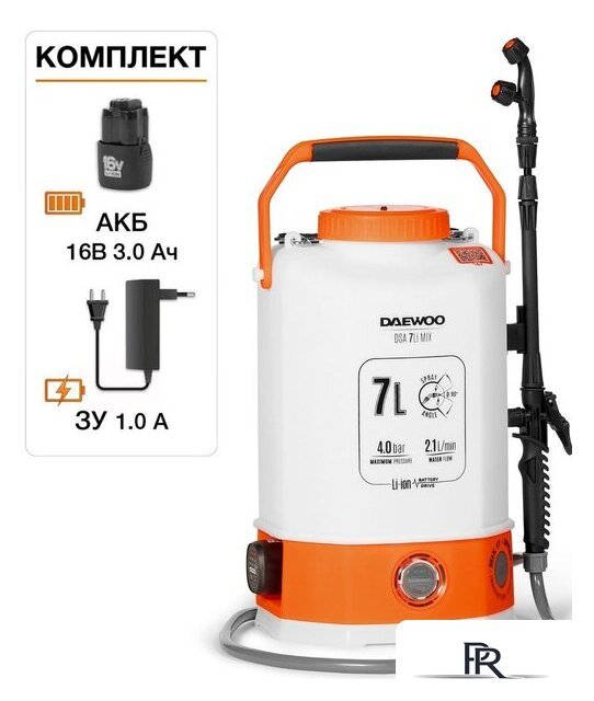 Аккумуляторный опрыскиватель Daewoo Power DSA 7Li MIX (с 1-им АКБ) - Изображение №1 — Интернет-магазин ПроЗаказ