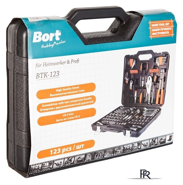 Универсальный набор инструментов Bort BTK-123 (123 предмета) - Изображение №4 — Интернет-магазин ПроЗаказ