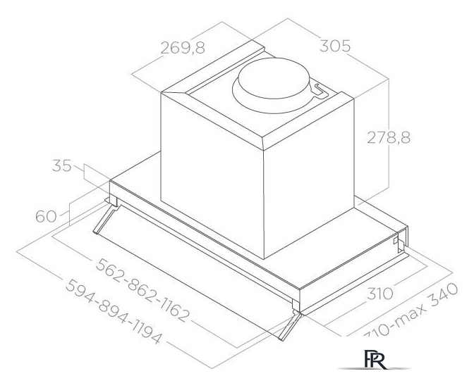 Кухонная вытяжка Elica Boxin IX/A/60 PRF0097835B - Изображение №5 — Интернет-магазин ПроЗаказ