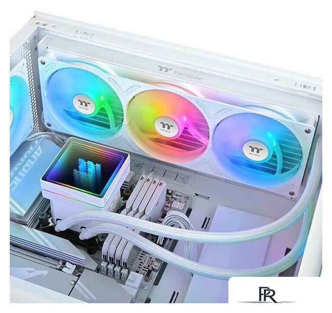 Система жидкостного охлаждения для процессора Thermaltake TH360 V3 ARGB Sync Snow Edition CL-W468-PL12SW-A - Изображение №5 — Интернет-магазин ПроЗаказ