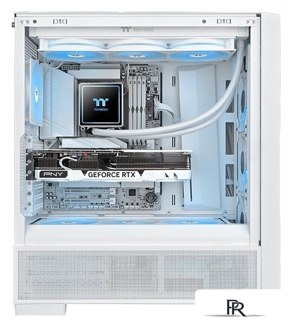 Система жидкостного охлаждения для процессора Thermaltake TH360 V3 ARGB Sync Snow Edition CL-W468-PL12SW-A - Изображение №6 — Интернет-магазин ПроЗаказ
