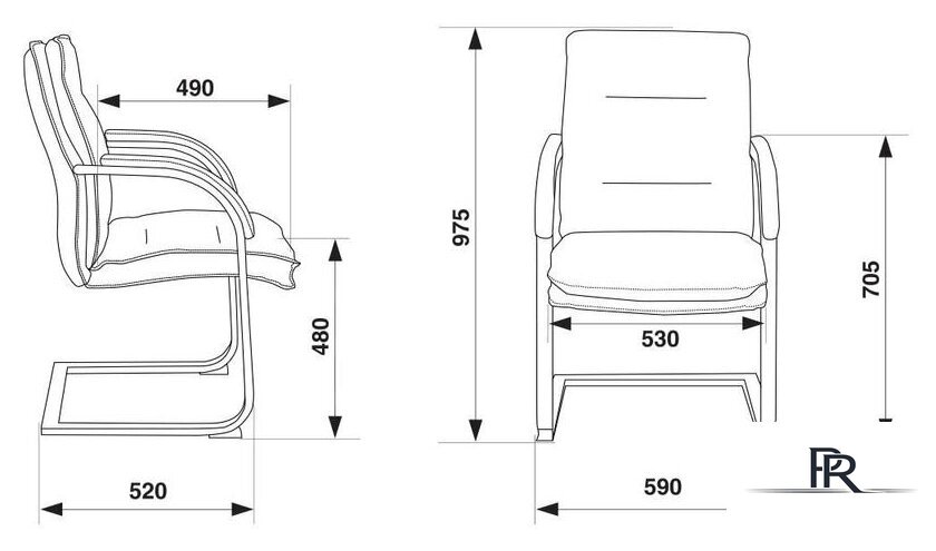 Офисный стул Бюрократ T-9927SL-LOW-V (черный) - Изображение №5 — Интернет-магазин ПроЗаказ
