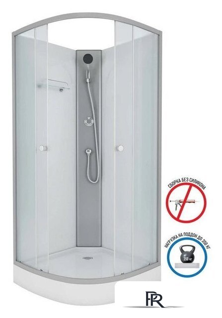 Душевая кабина Niagara Eco E90/13/MT/BK 90x90x200 - Изображение №9 — Интернет-магазин ПроЗаказ