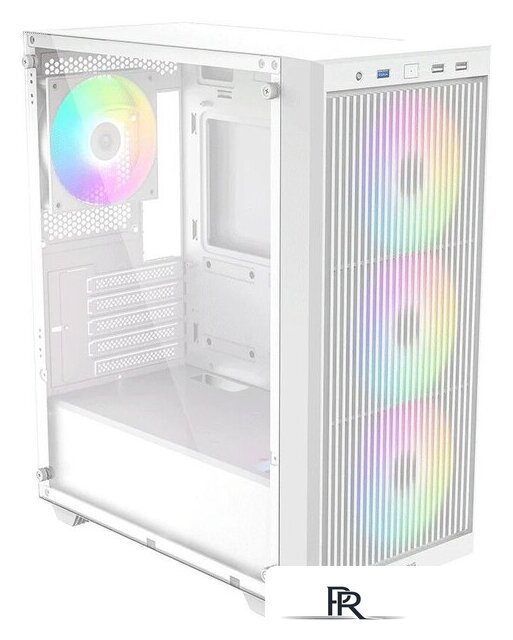Корпус ID-Cooling Ware 300 ARGB (белый) - Изображение №2 — Интернет-магазин ПроЗаказ