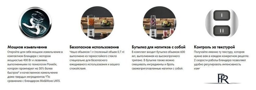 Стационарный блендер Moulinex Pulseo LM17GD10 - Изображение №22 — Интернет-магазин ПроЗаказ