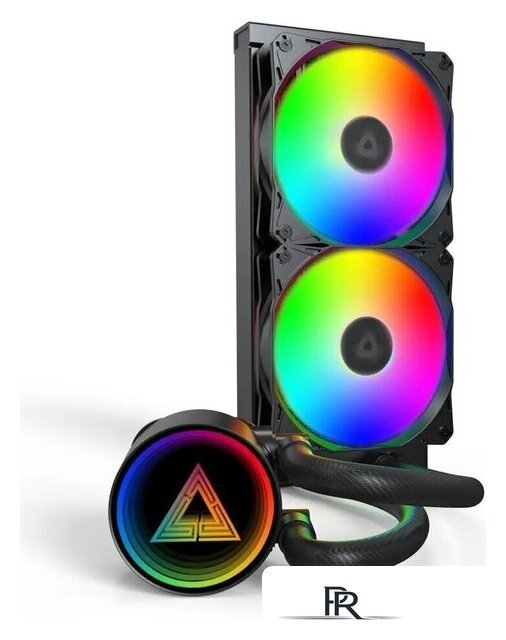 Система жидкостного охлаждения для процессора Montech LightFlow ARGB 240 (черный) - Изображение №2 — Интернет-магазин ПроЗаказ