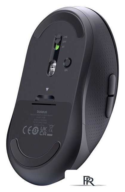 Мышь Baseus F02 Ergonomic Wireless Mouse (черный, без батарейки в комплекте) - Изображение №3 — Интернет-магазин ПроЗаказ