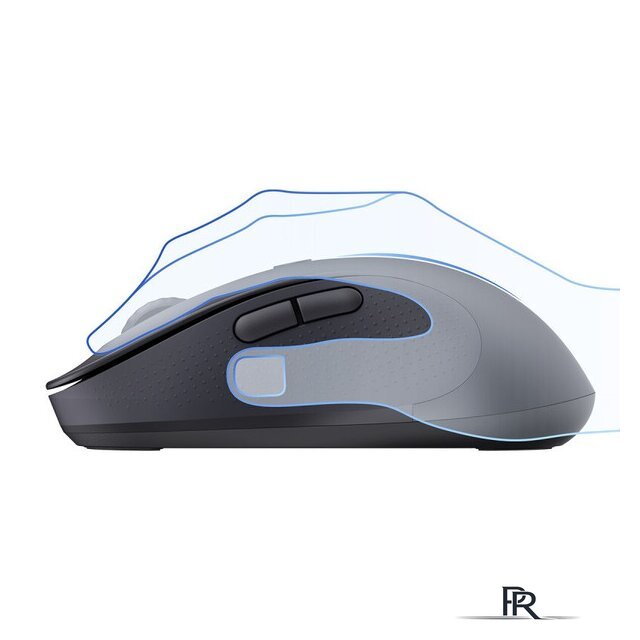 Мышь Baseus F02 Ergonomic Wireless Mouse (черный, без батарейки в комплекте) - Изображение №4 — Интернет-магазин ПроЗаказ