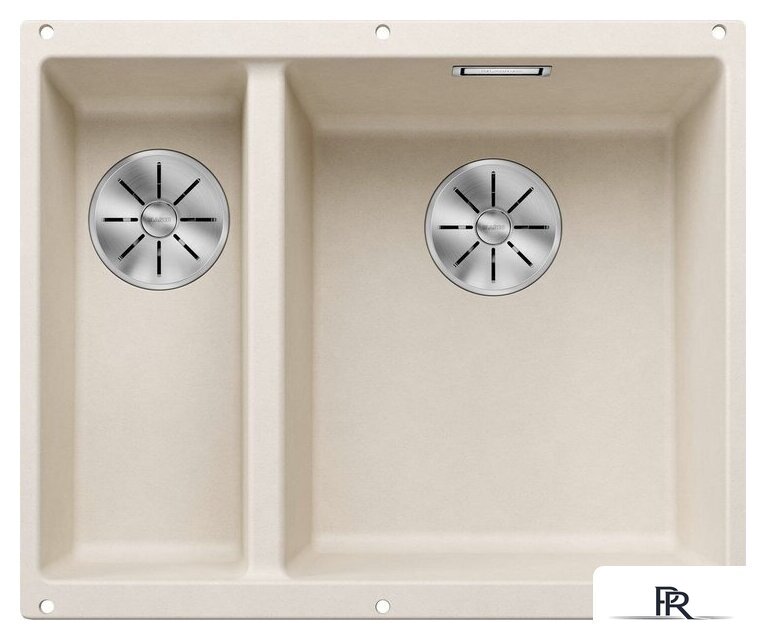 Кухонная мойка Blanco Subline 340/160-U 527163 (правая, мягкий белый) - Изображение №1 — Интернет-магазин ПроЗаказ