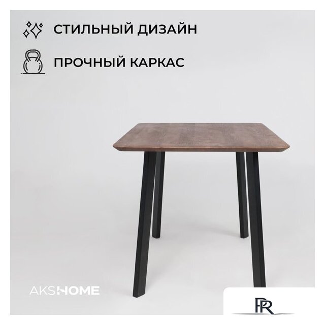 Кухонный стол ОКА Майон 120x80x74 (дуб мореный/черный) - Изображение №5 — Интернет-магазин ПроЗаказ