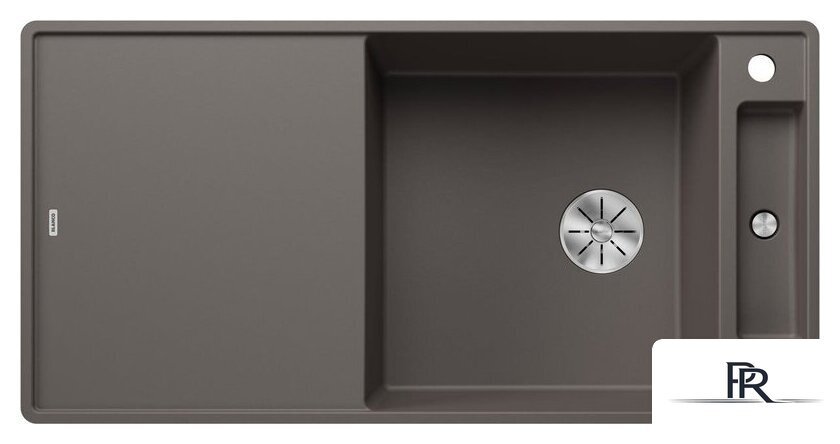 Кухонная мойка Blanco Axia III XL 6 S-F 527237 (разделочная доска из стекла, вулканический серый) - Изображение №1 — Интернет-магазин ПроЗаказ